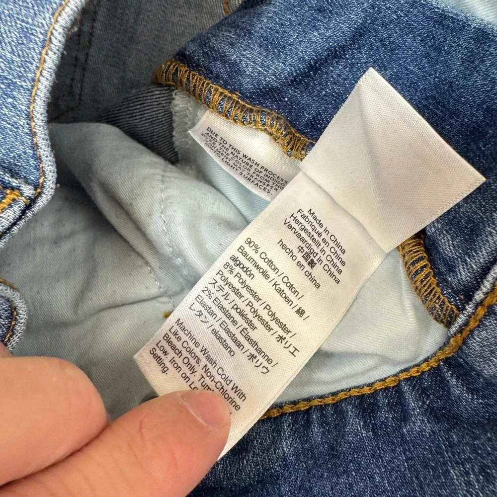 J Crew Jeans Womens 29P Blue Vintage Slim Straight Denim Classic Workwear